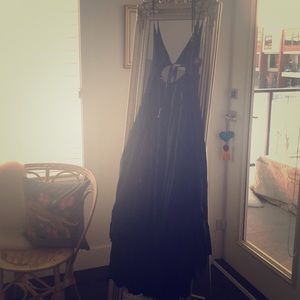 Free People green maxi dress